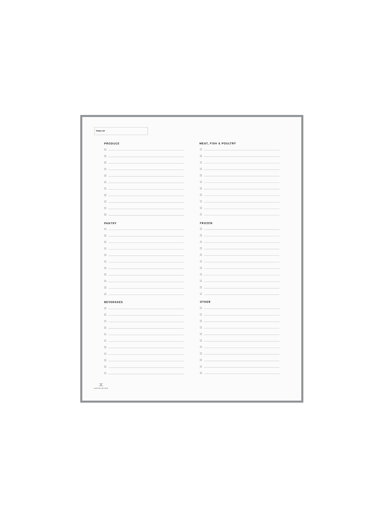 Grocery Planning