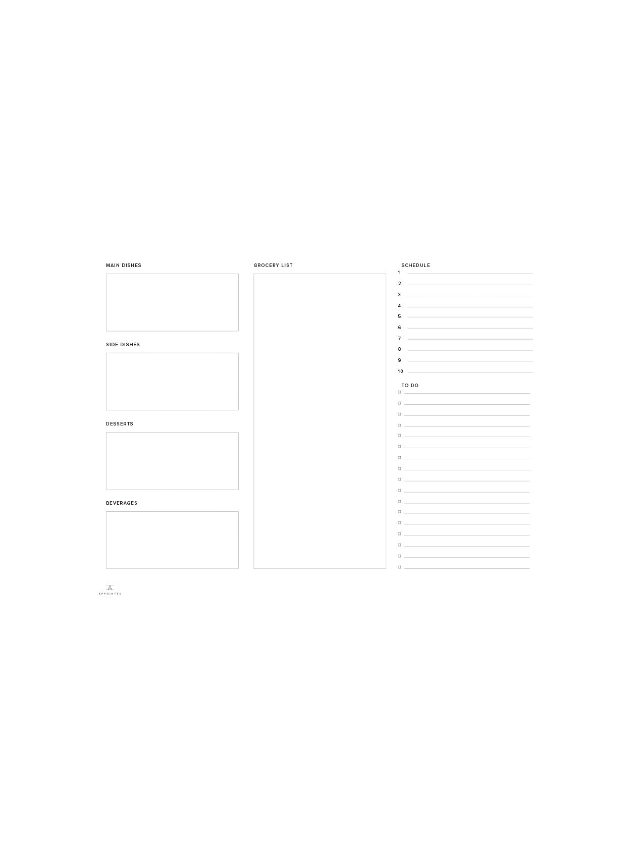 Event Meal Planning