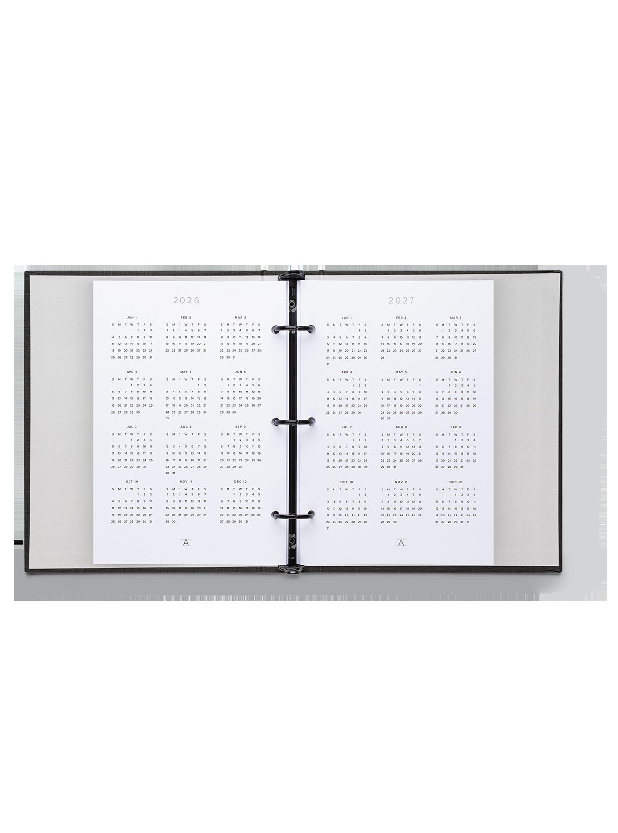 2026 Compact Binder Planner Insert