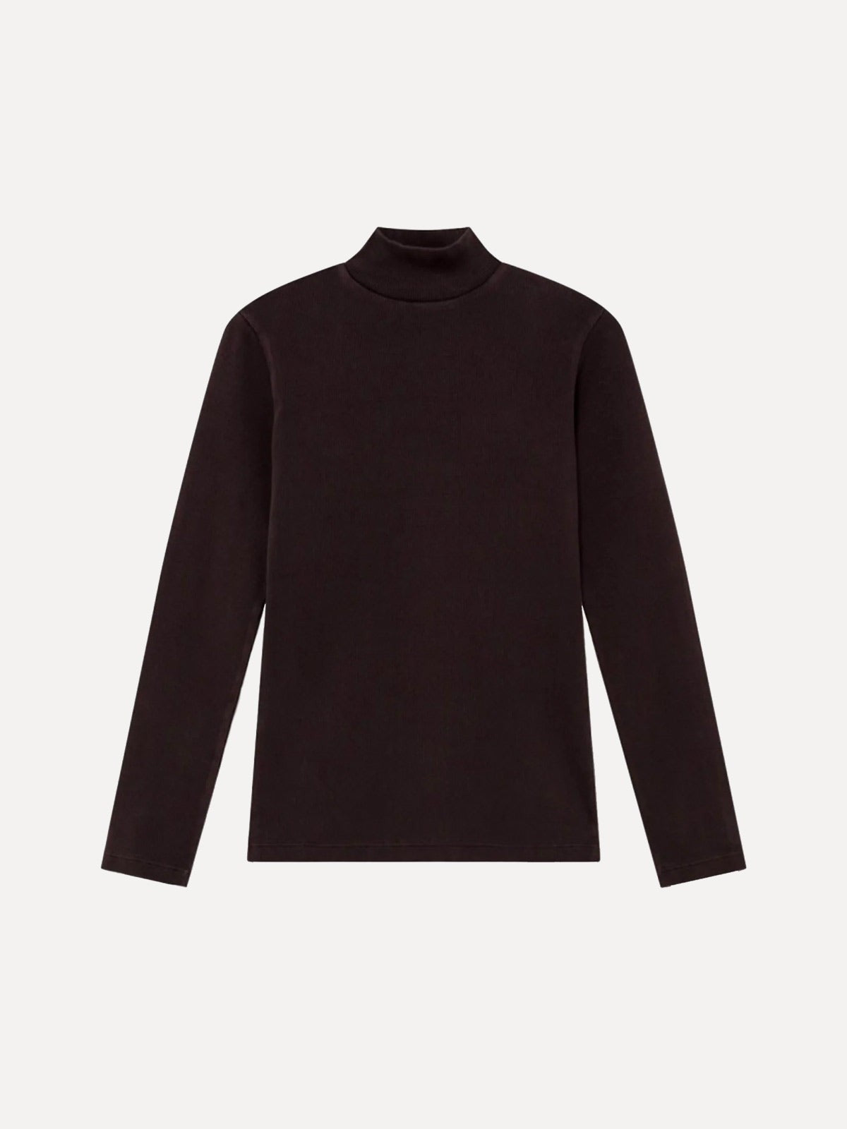 Rib Aine LS Top - Chocolate