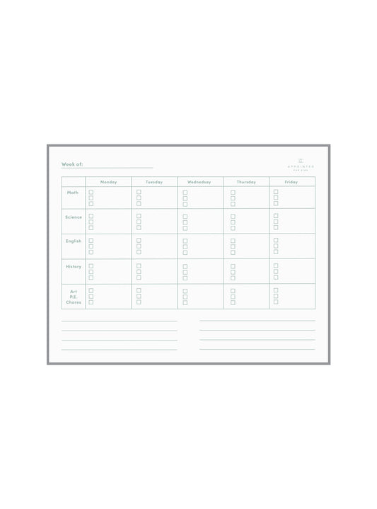 Kids School Planning