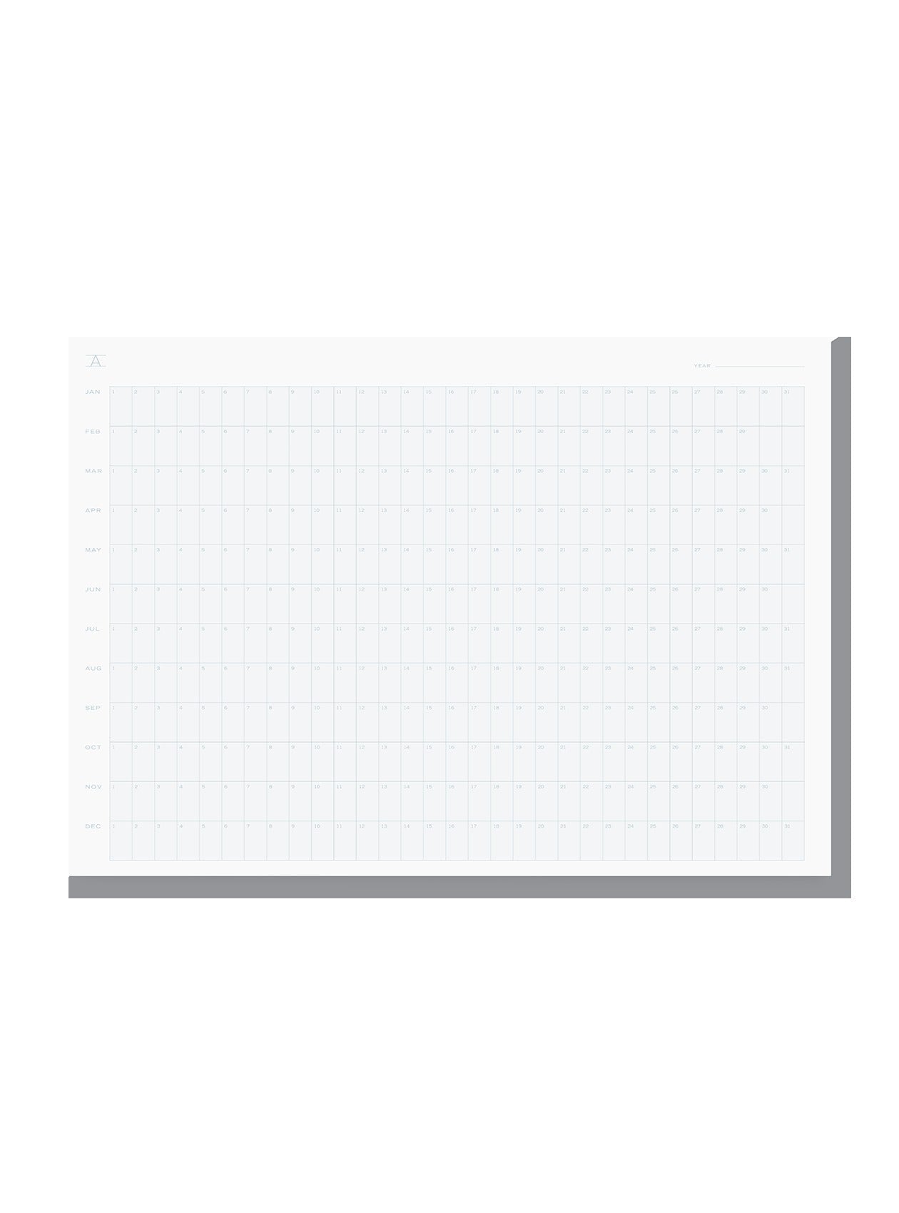Undated Annual Planning Calendar