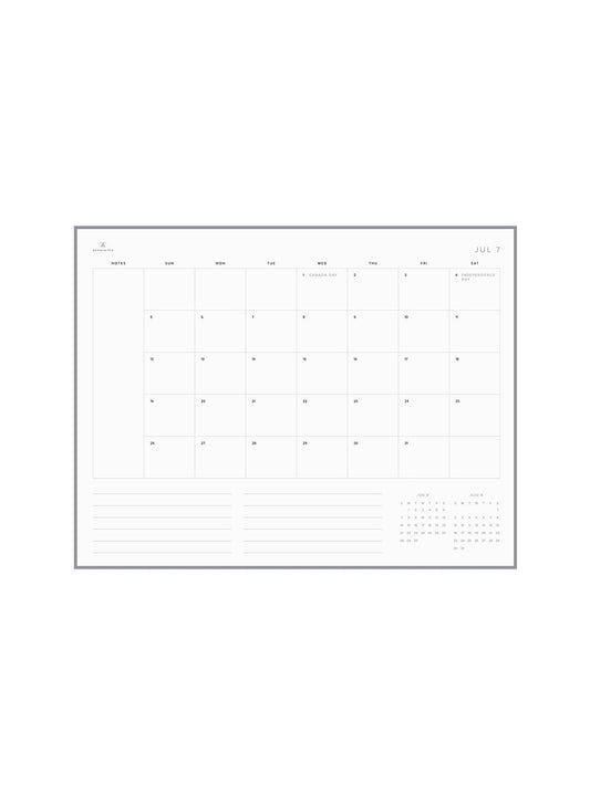 Month Planning (July - December 2026)
