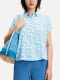Majan SS Shirt AOP 9942 - Ibiza Seaweed