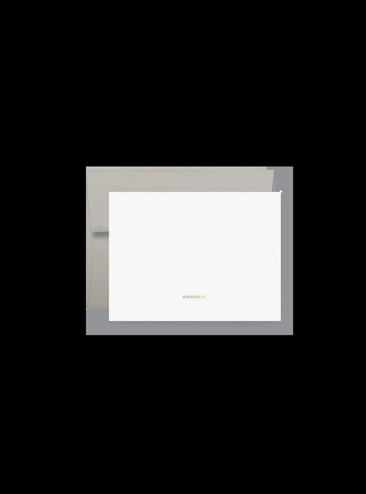 Sincerely Notecards