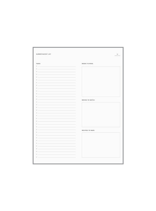 Summer Bucket List