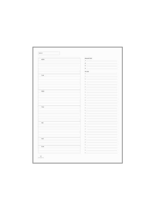 Weekly Planning