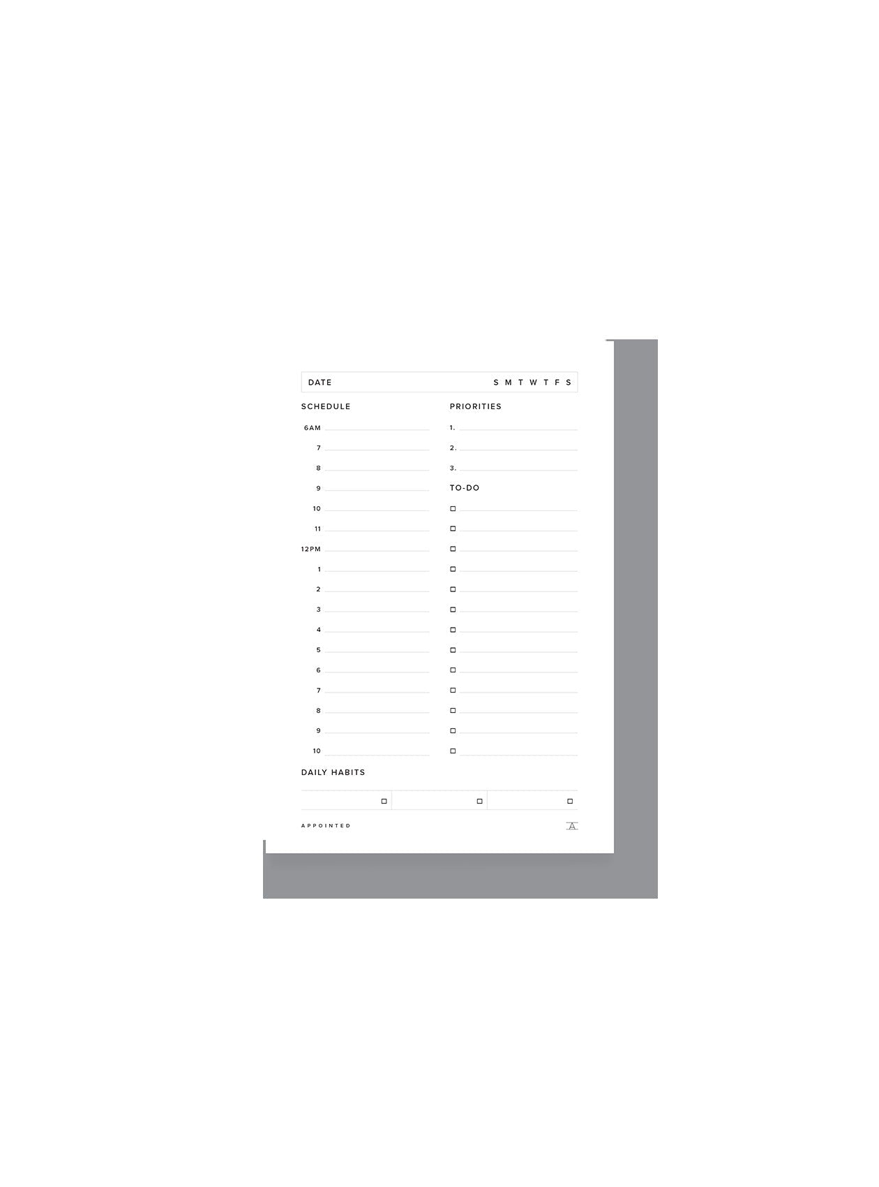 Daily Task Pad